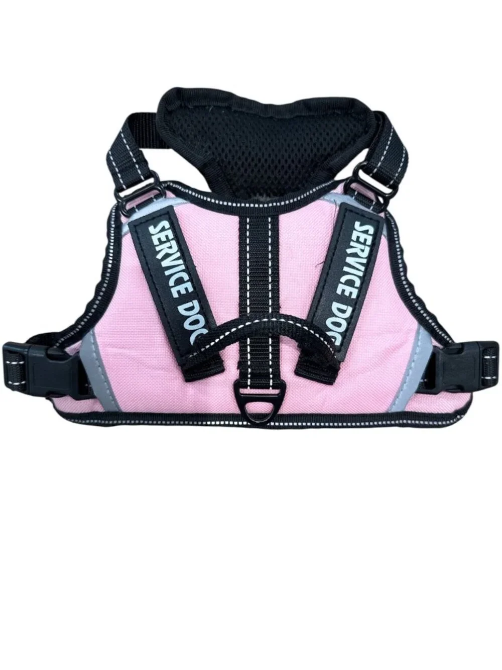 Pink Reflective Small Dog Harness Breathable Mesh No Pull Adjustable Up to 23 lb
